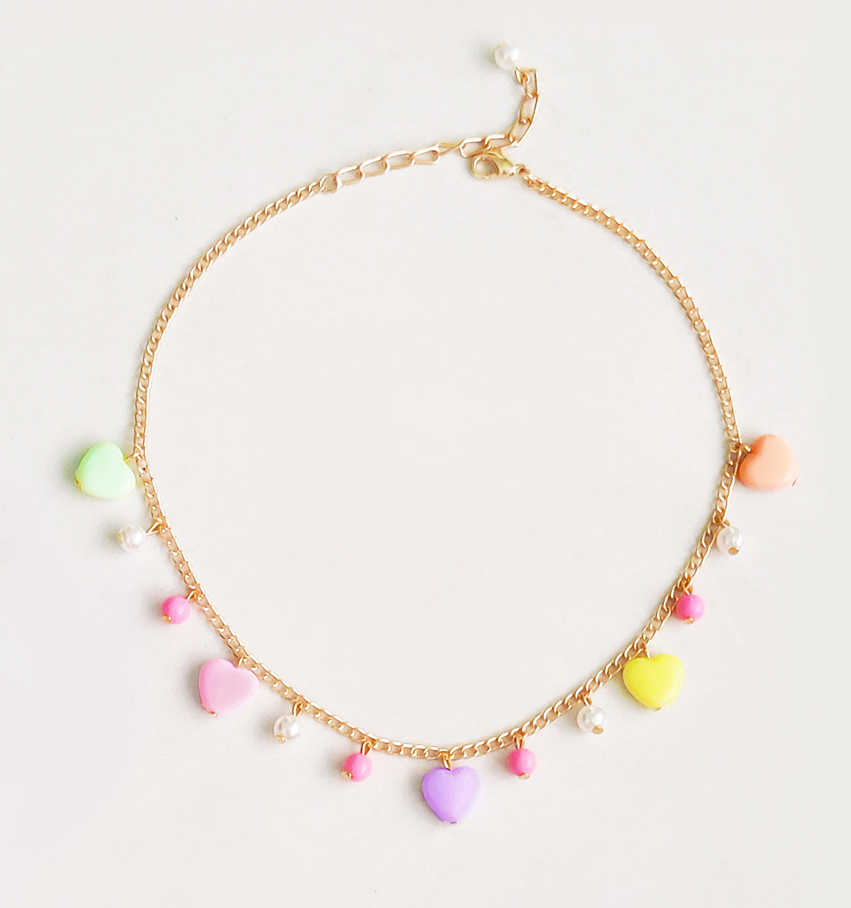 Hearts Delight Necklace, Bracelet Set