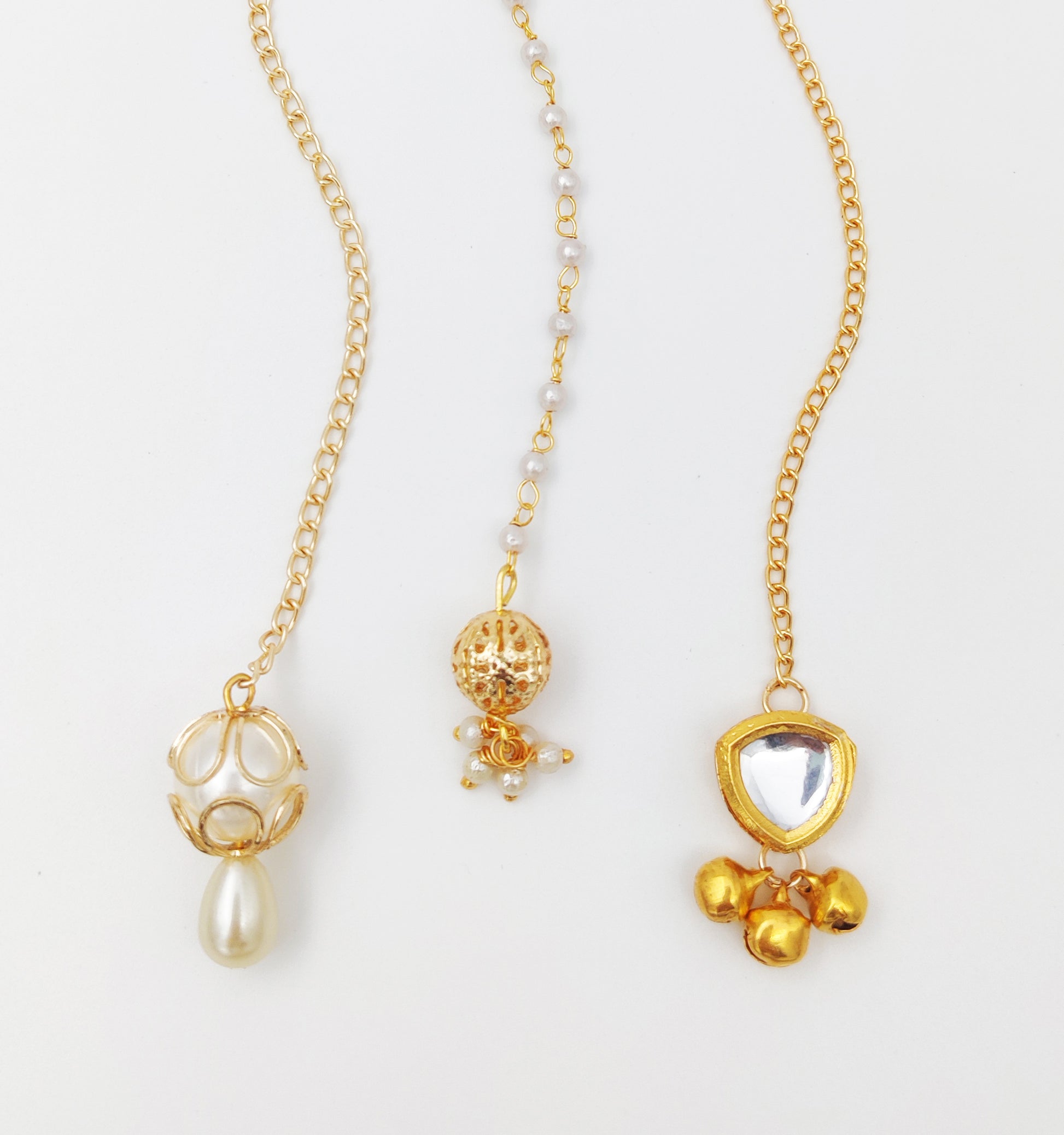 Nargis Set Of 3 Festive Maang Teeka