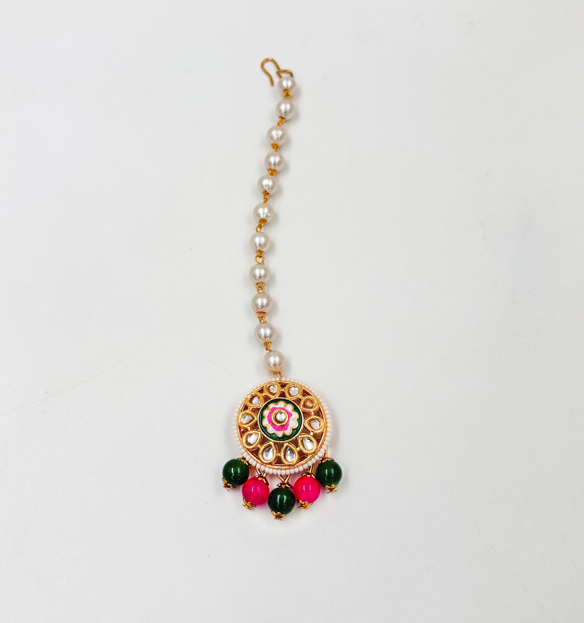 Meenakari & Kundan Maang Teeka