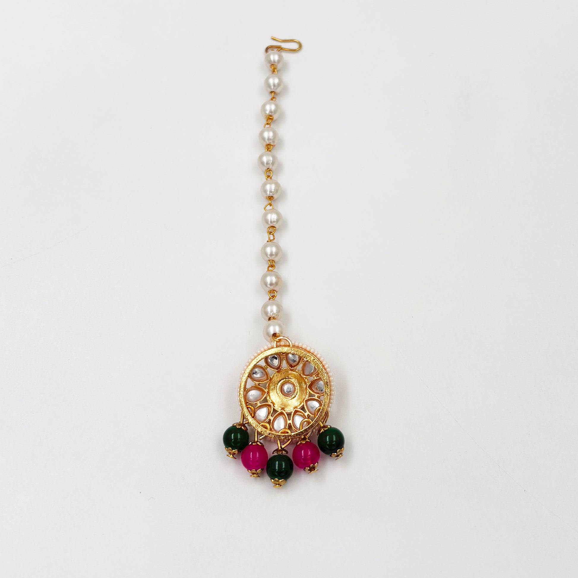 Meenakari & Kundan Maang Teeka