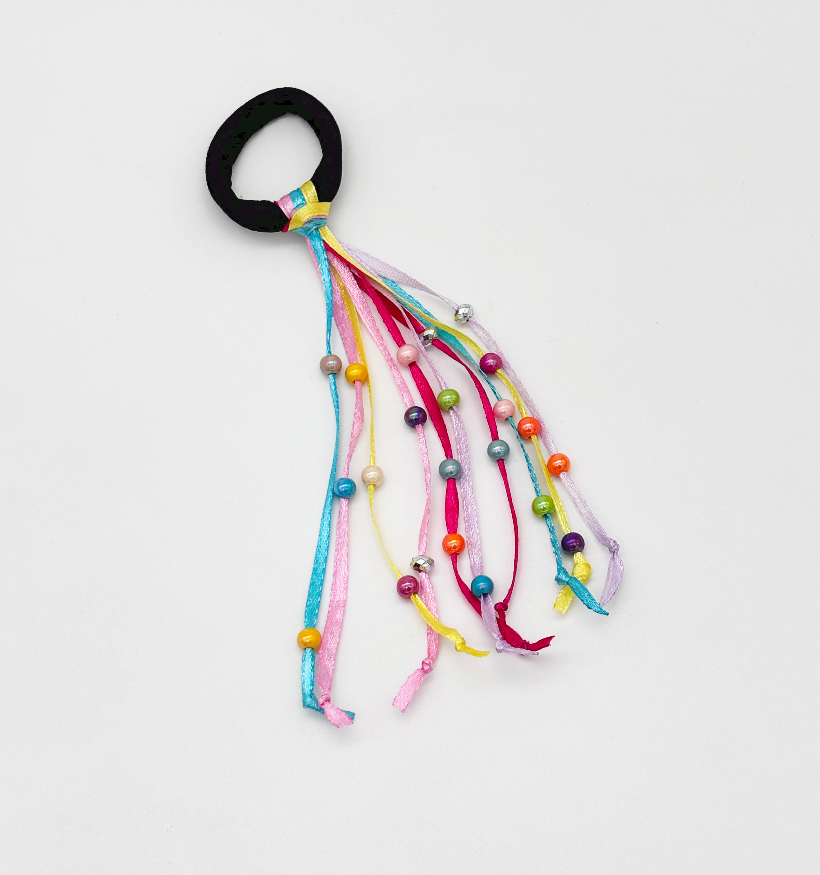 Rainbow Beaded Rubberband
