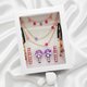Candy Shop Gift Set Of Necklace, Bracelet, 1 Pair Dangling Bead Clips & Pearl Embellished Pair of 2 Clips