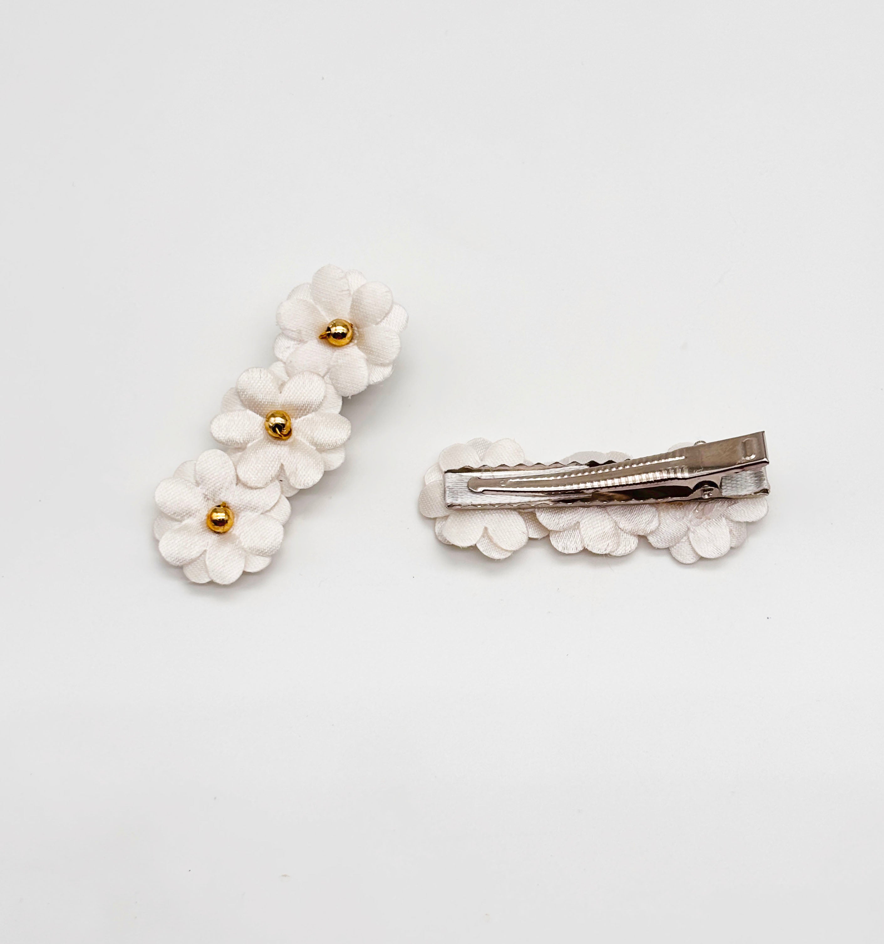 Floral Garden Gift Set of 3 Pair Clips & 1 Dangling Sunflower Clip