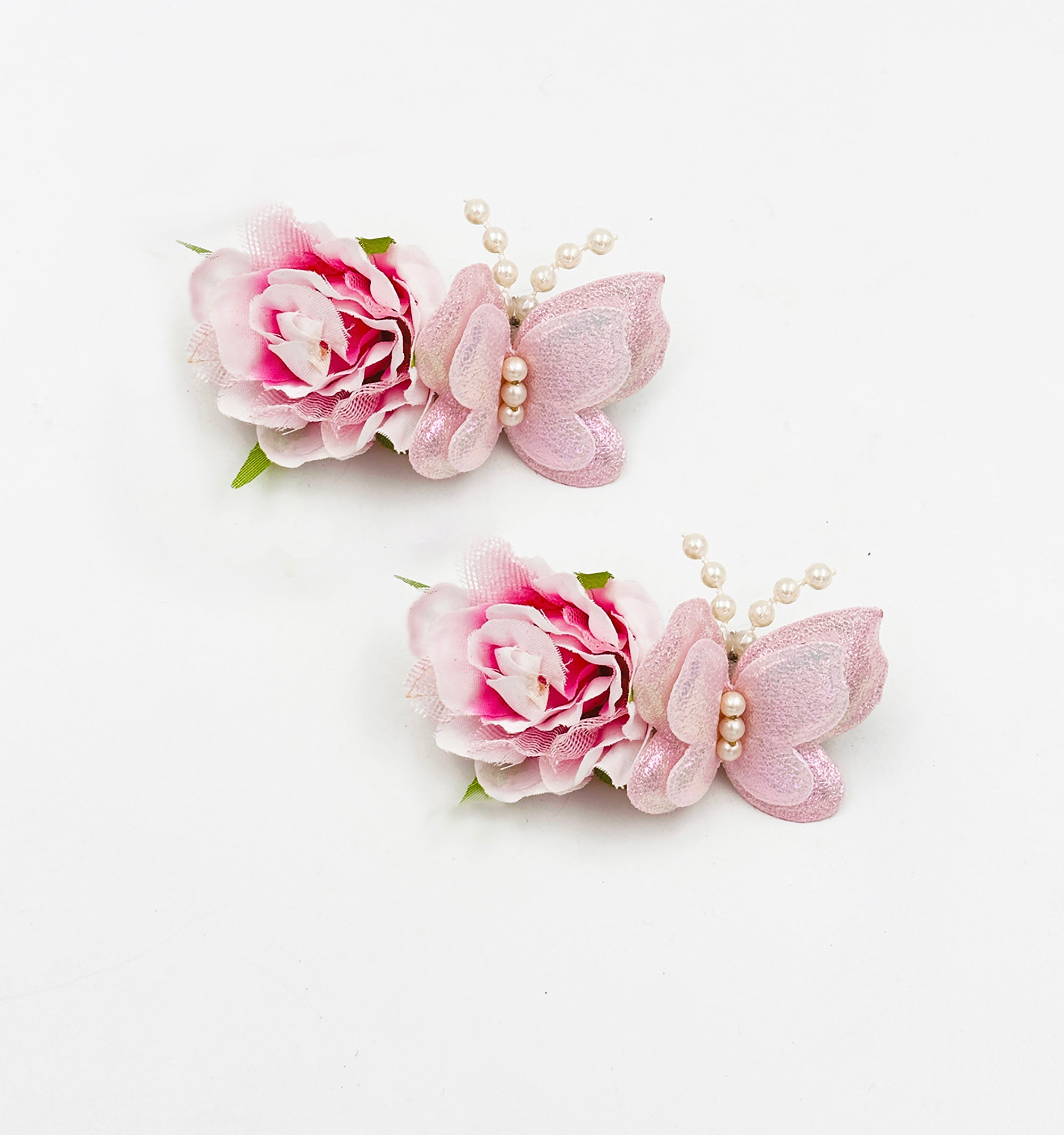 Floral Garden Gift Set of 3 Pair Clips & 1 Dangling Sunflower Clip