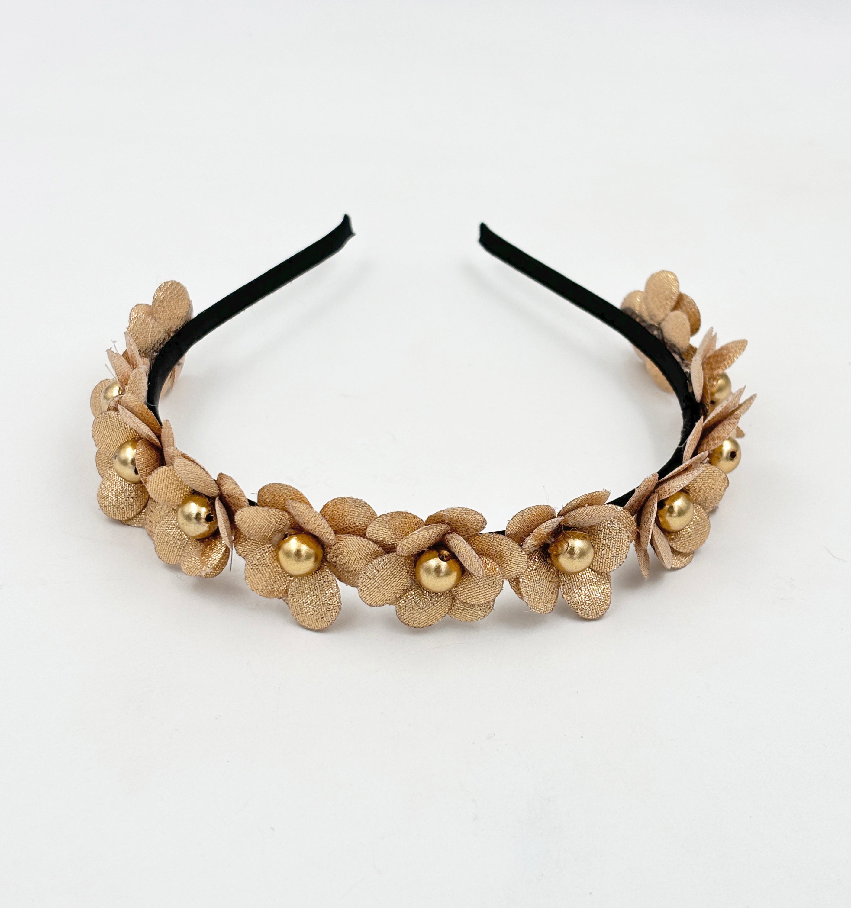 Image of Gift Set Of Tiara Headband, Spiral Bracelet, 2 Pairs Floral Hair Clips & Clip On Earrings