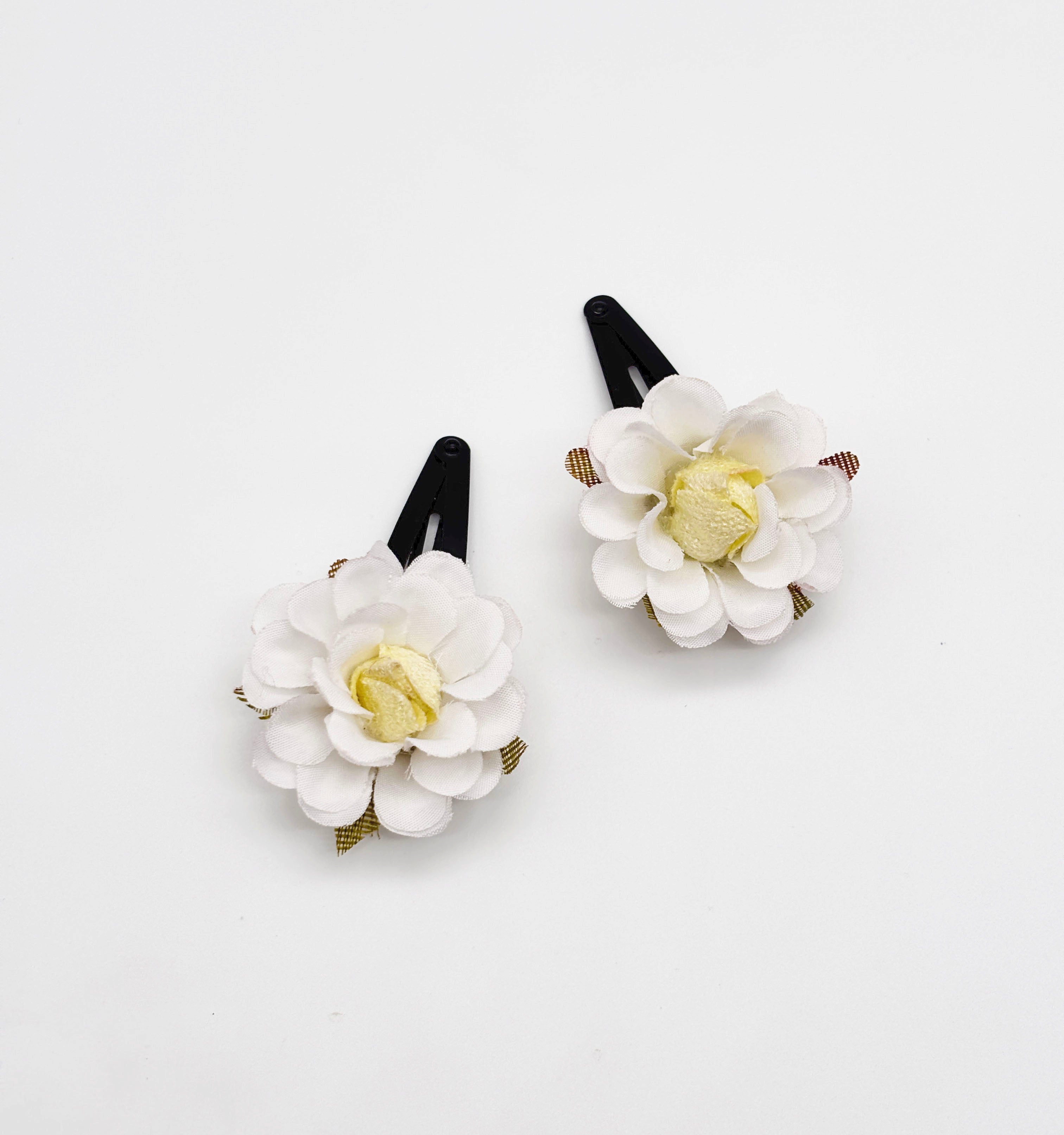 Image of Gift Set Of 4 Pairs of Floral Clips & a Pair Of Charms Bracelets