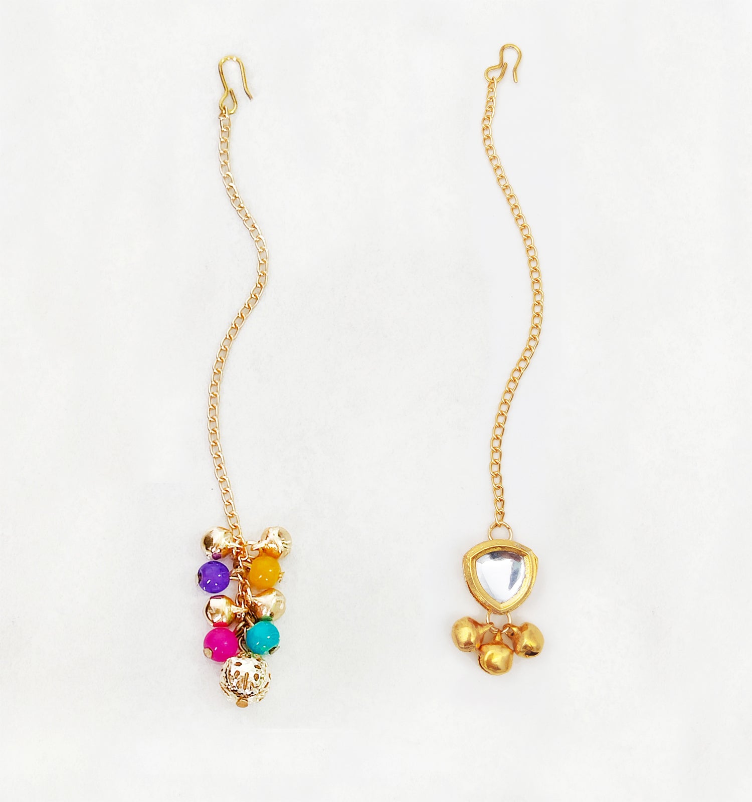 Gift Set Of Festive 4 Maang Teekas, 2 Pairs of Bracelets