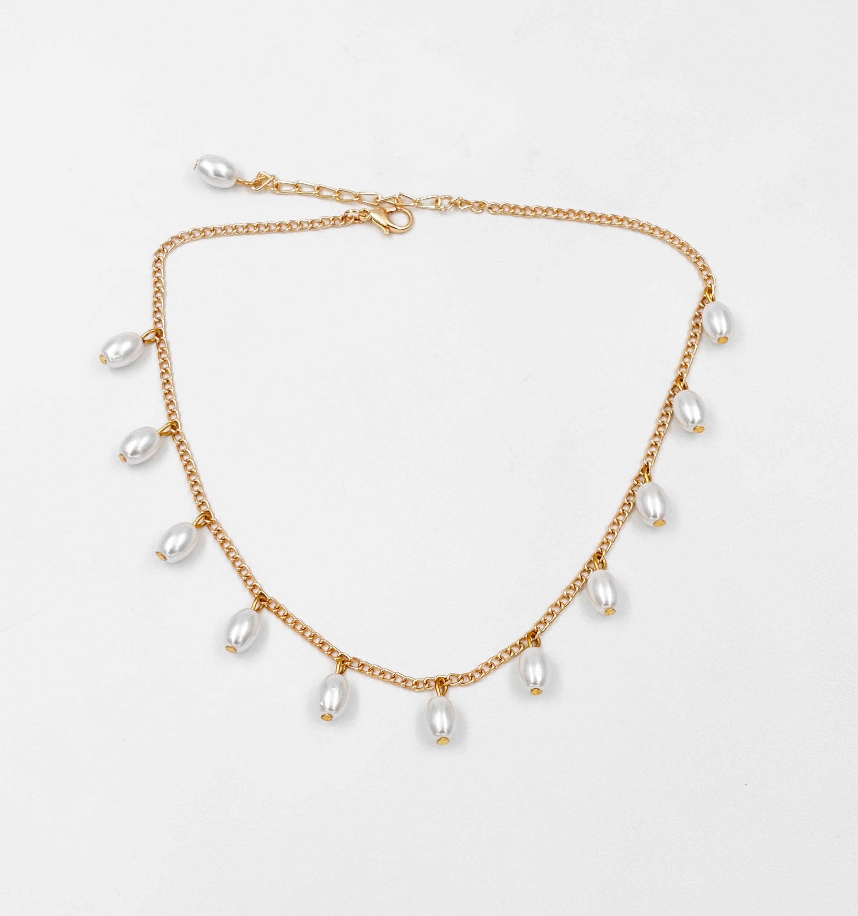 Image of Gift Set Of Floral Tiara Hairband, 3 Pairs of Hair Clips, 1 Pearl Necklace & a pair Of Floral Clip On Earrings