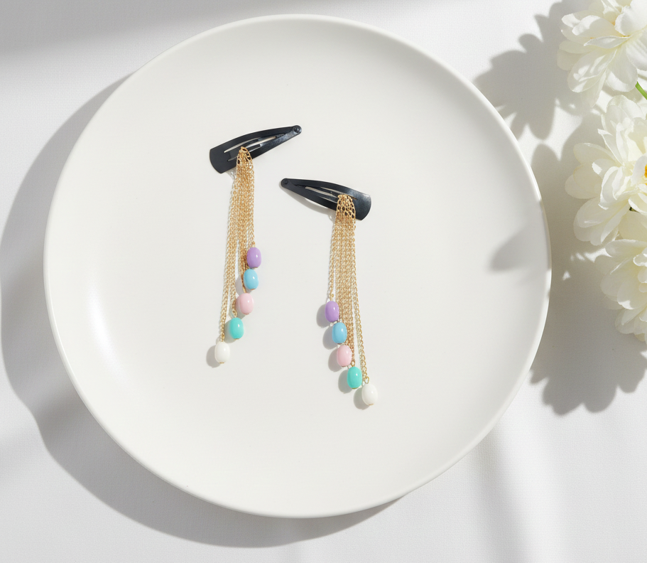 Kids Little Candies Dangling Chain Clips