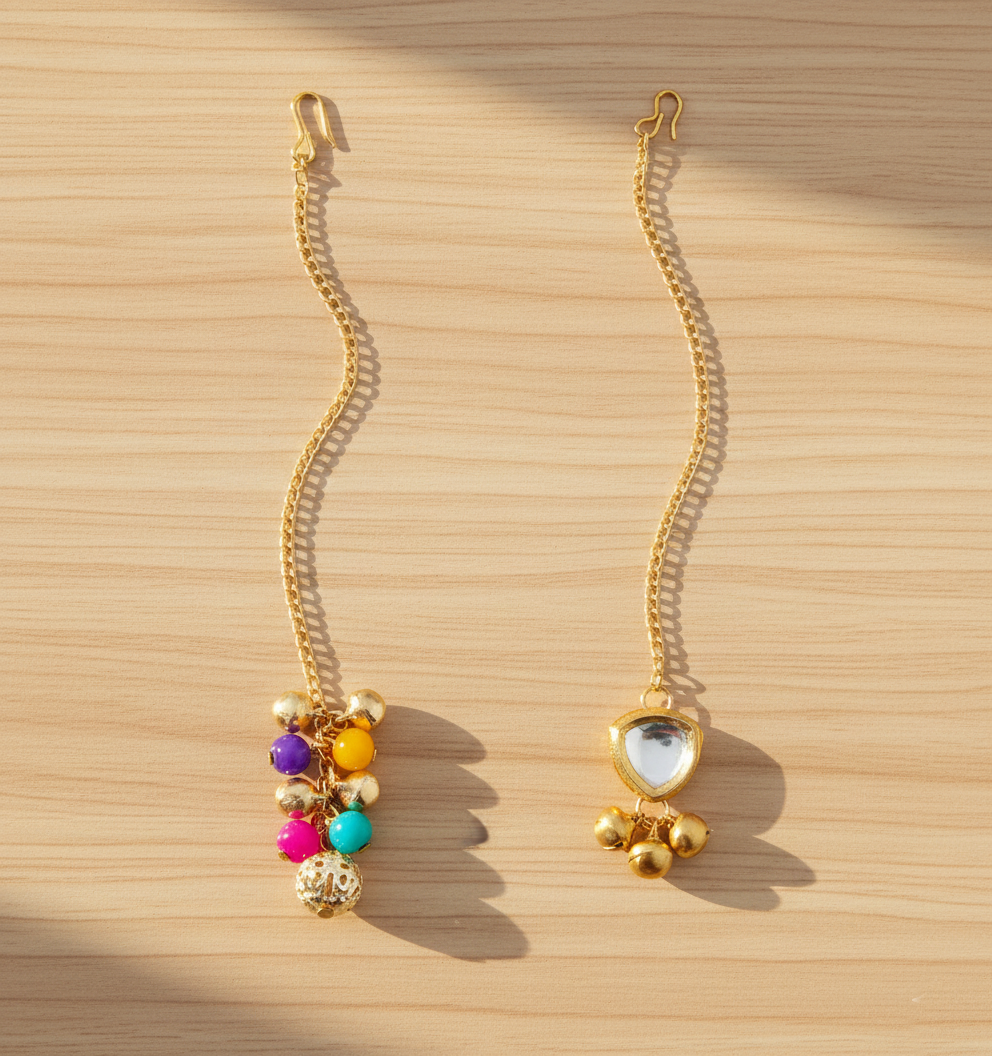 Rangeen Maang Teeka Set of 2