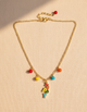 Kids Happy Enamel Chain Necklace