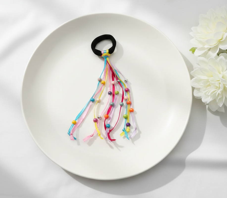 Kids Rainbow Beaded Rubberband