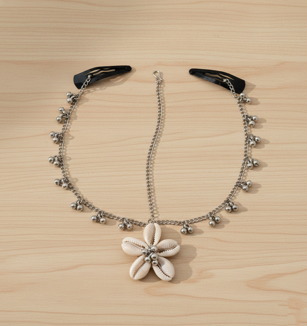 Kids Kodi Shell Head Chain - Silver