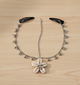 Kids Kodi Shell & Dangling Beads Head Chain (Oxidised Silver)