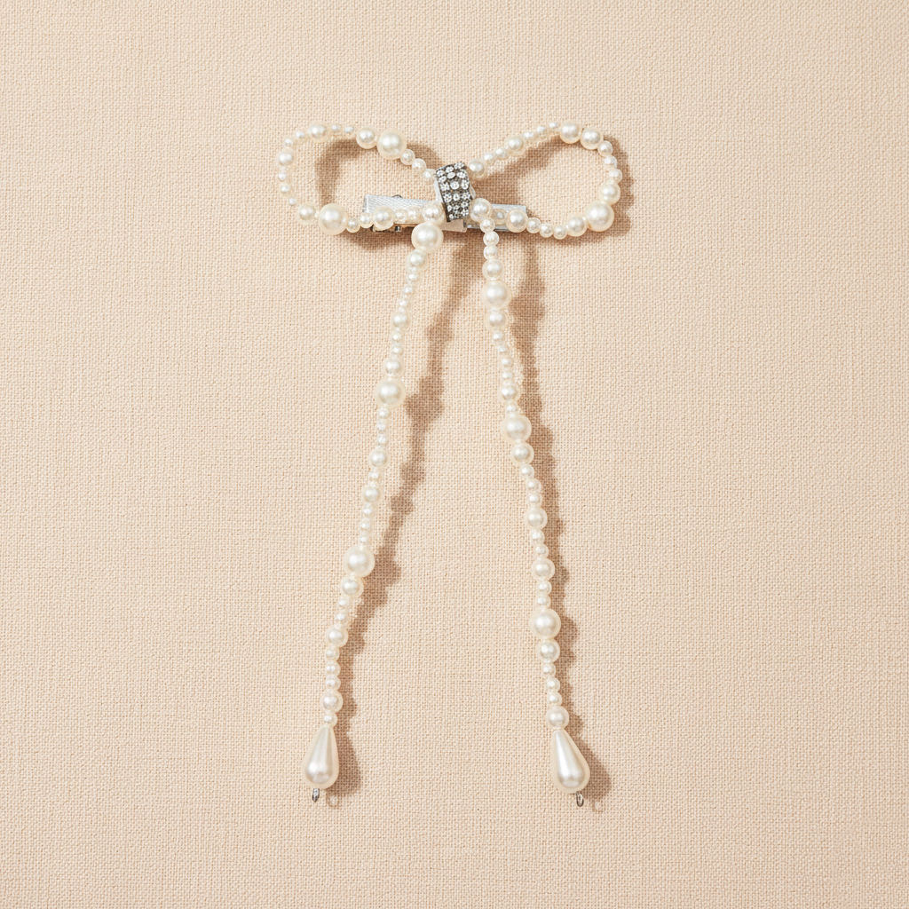 Image of Kids Pearls Bow