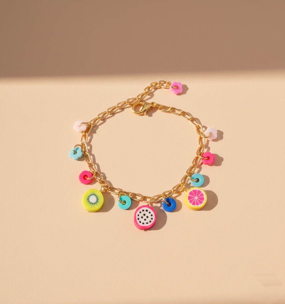Kids Fruit Charms Bracelet