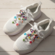 Kids Rainbow Charms Beaded Bows Shoe Charms Set
