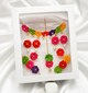 Gift Set Of Rangeen Floral Necklace, 2 Bracelets, Maang Teeka, 2 Pairs Clip on Earrings, 2 Finger Rings