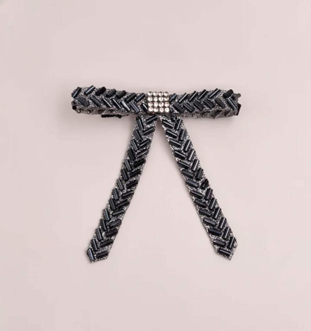 Kids Glam Beaded Bow