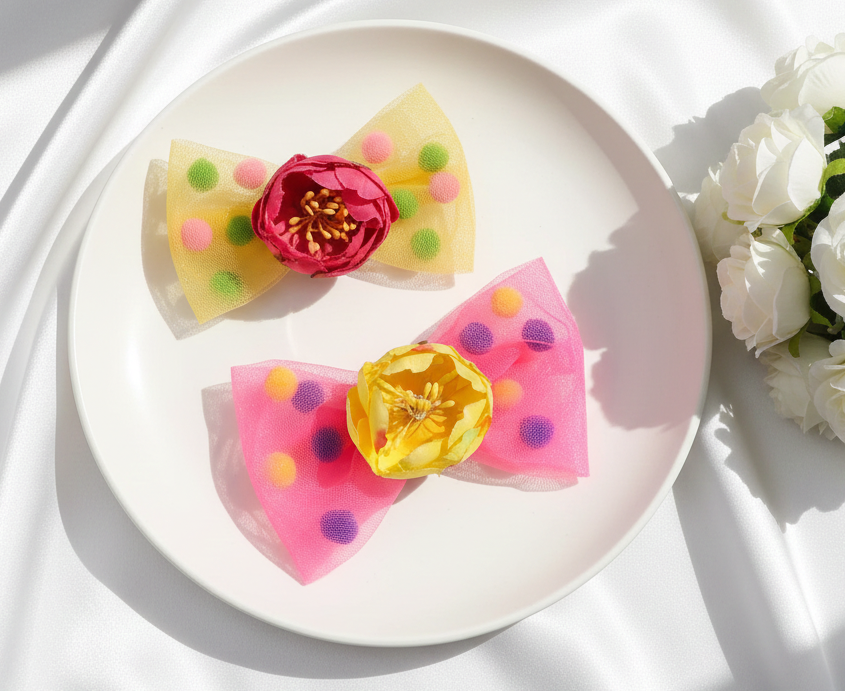 Kids Hiedy Set Of 2 Bow Hair Clips