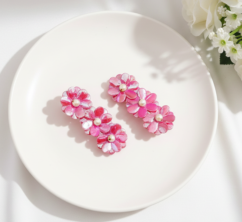 Kids Jazz Floral Clips