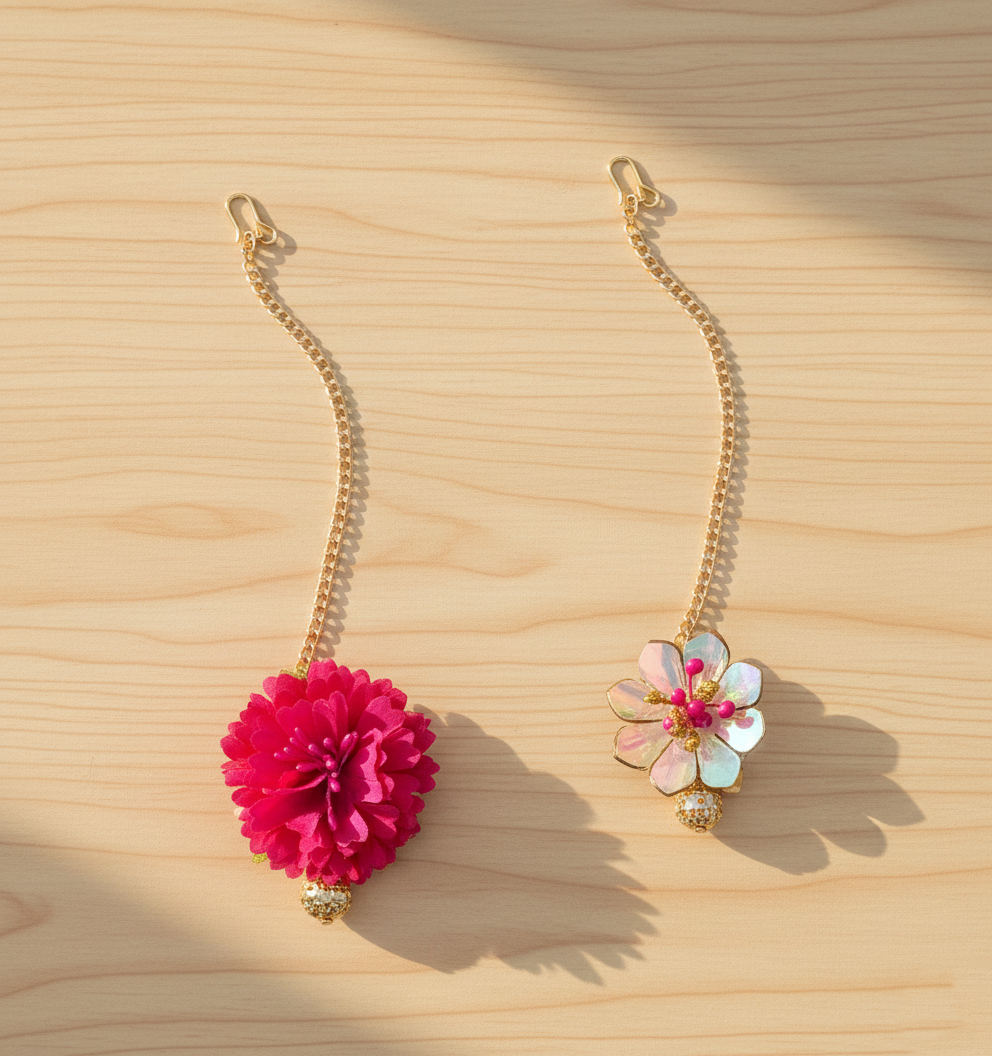 Set Of 2 Festive Maang Teeka