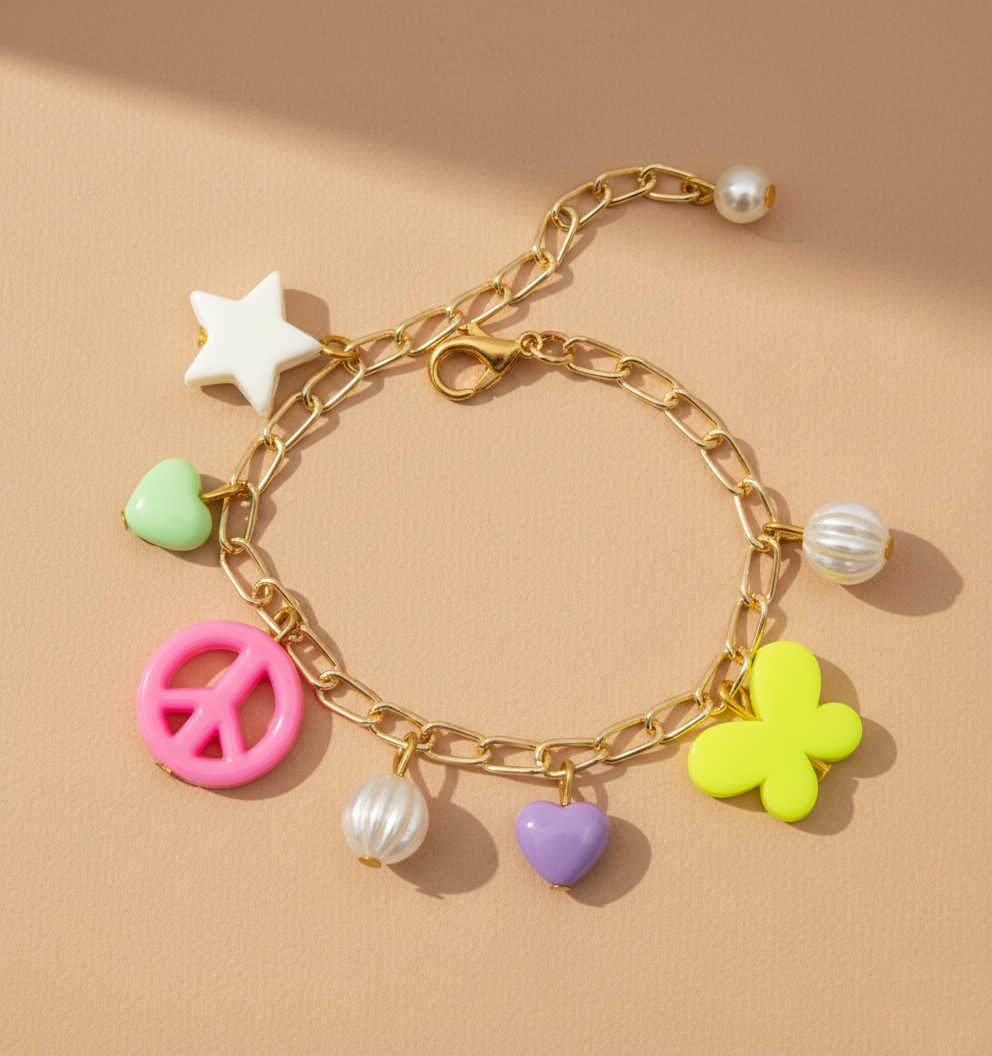 Kids Pastel Charms Bracelet