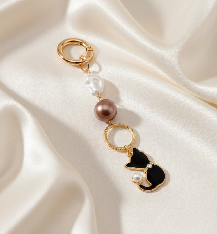 Little Kitty Charm Detailed Bag Charm