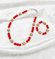 Kids Scarlet Beaded Necklace & Braclet Set