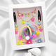 Gift Set Of Butterfly, Hearts Beaded Necklace, Bracelet & Dangling Clips, 3 Finger Rings & 6 Pom Pom Rubberbands