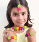 Kids Lavanya Floral Necklace, 2 Bracelets & Maang Teeka Set - Multicolor