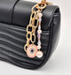 Blush Evil Eye Charm, Pearls & Crystals Detailed Bag Charm