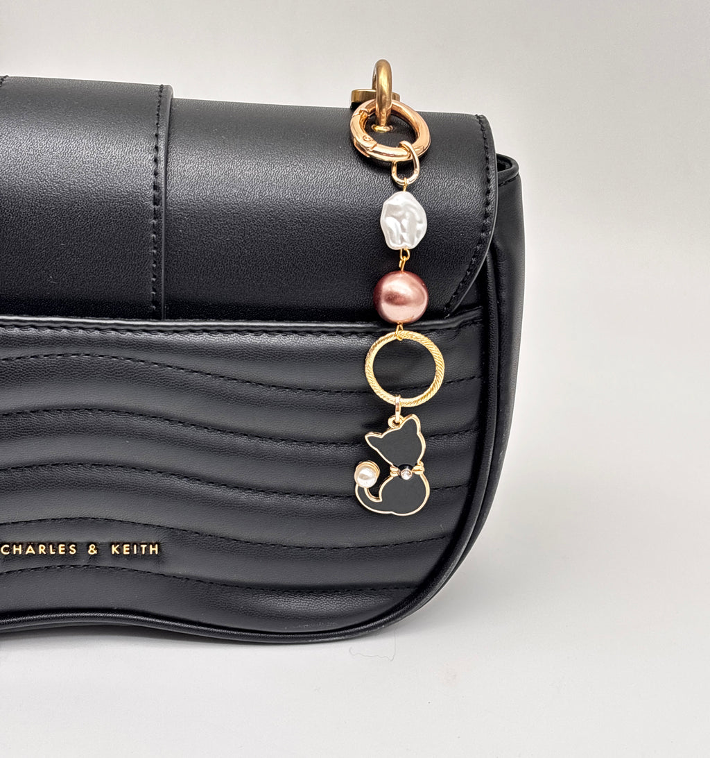 Little Kitty Charm Detailed Bag Charm