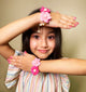 Kids Sayuri Set Of 2 Floral Bracelets - Pink