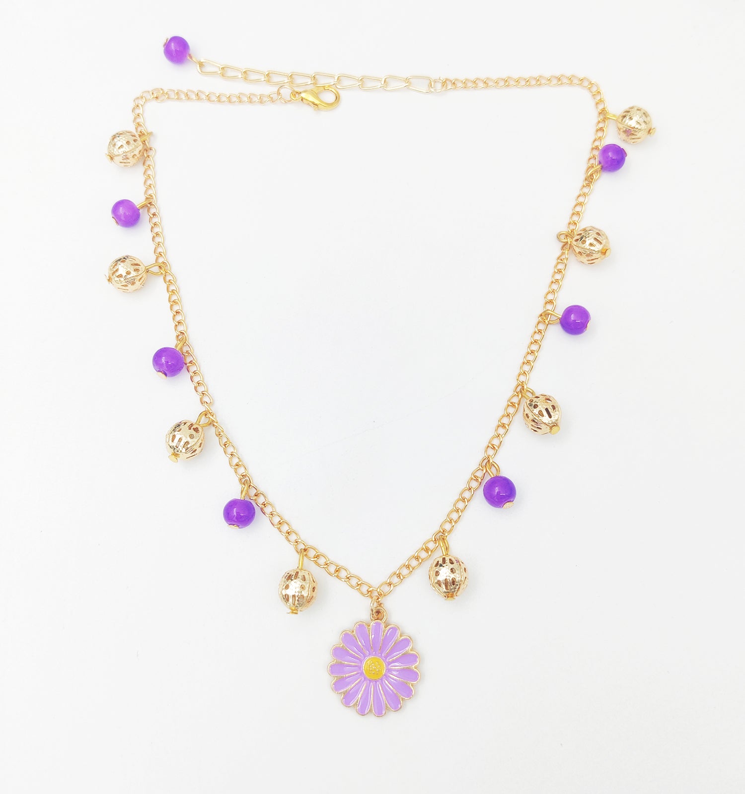 Daisy Charms Necklace, Bracelet & Head Chain Set