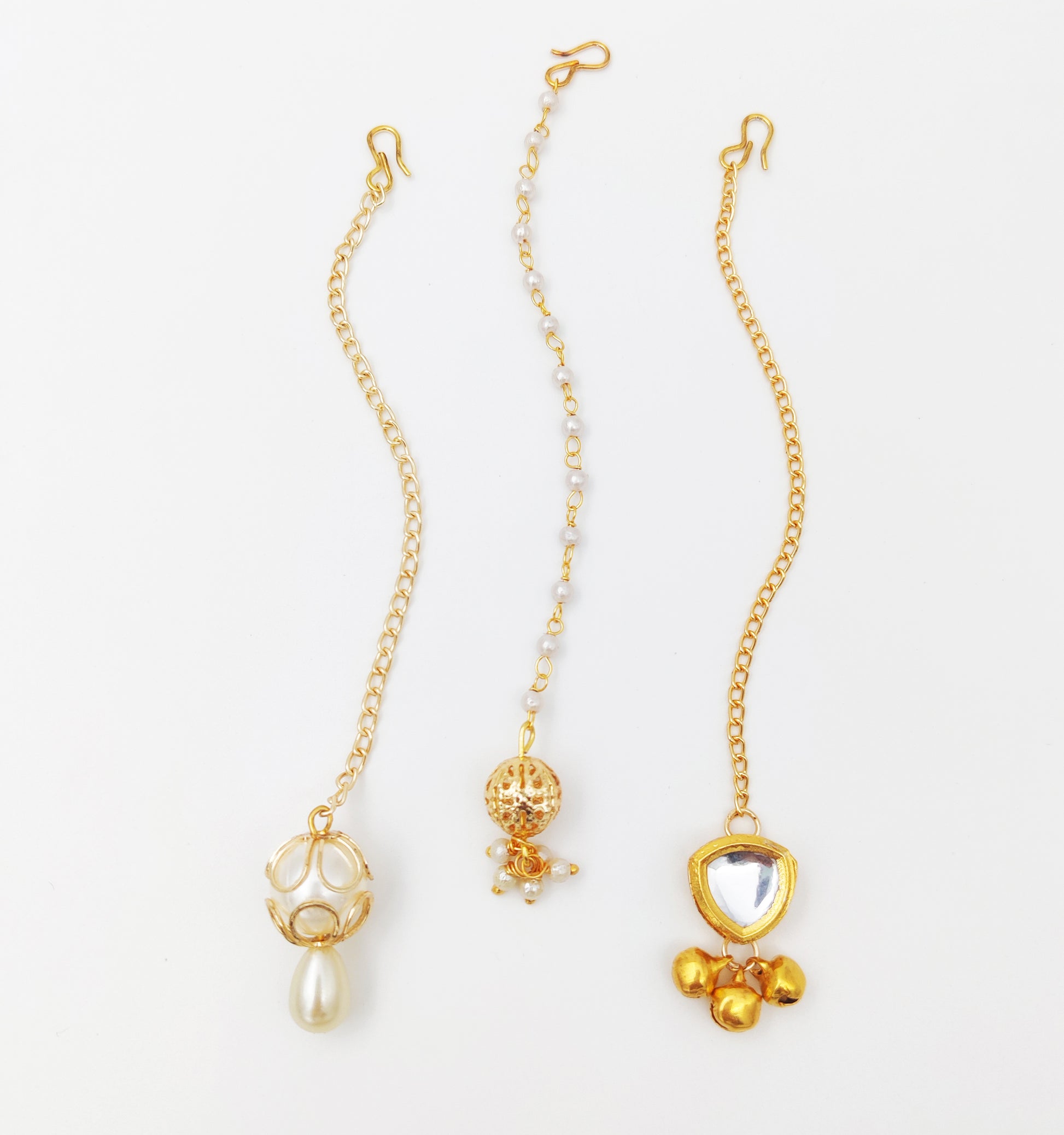 Nargis Set Of 3 Festive Maang Teeka