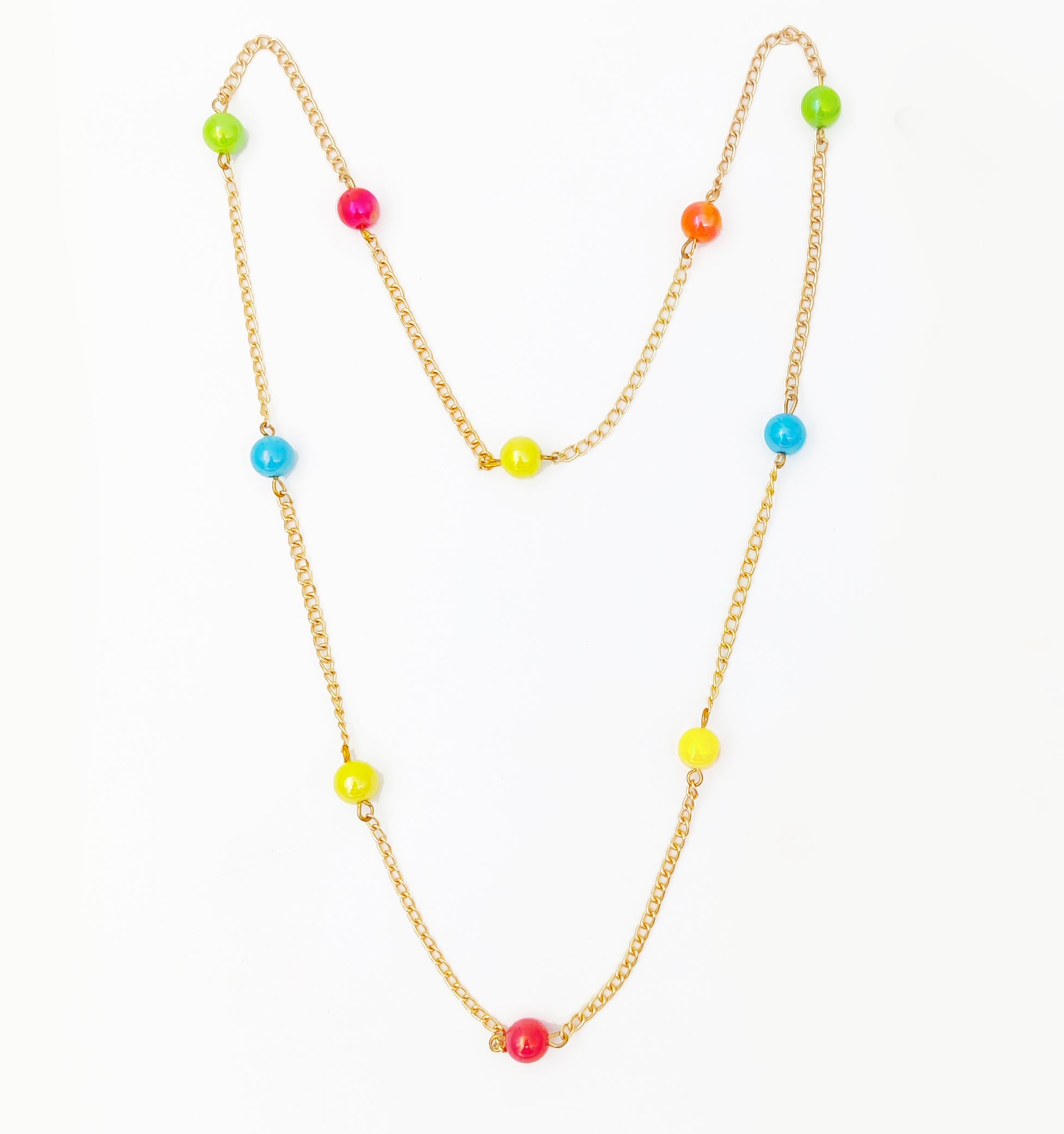 Image of Candy Dollies Bead Neck Chain, Bracelet & Hair Clips Set - Mauve