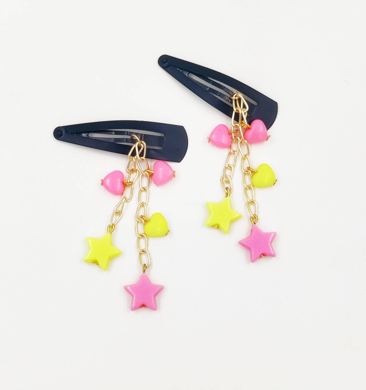 Stars & Hearts Dangling Clips