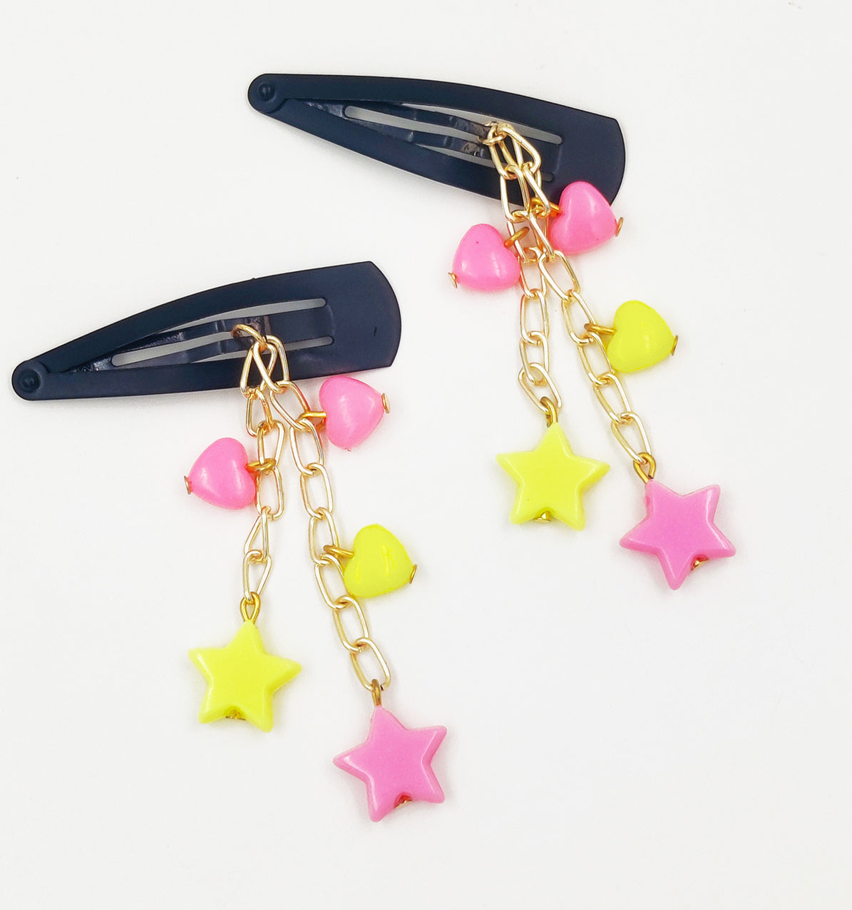 Stars & Hearts Dangling Clips
