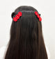 Kids Floral Clips - Red
