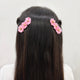 Kids Floral Clips -  Pink