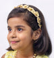 Kids Glam Flower Tiara Headband - Gold