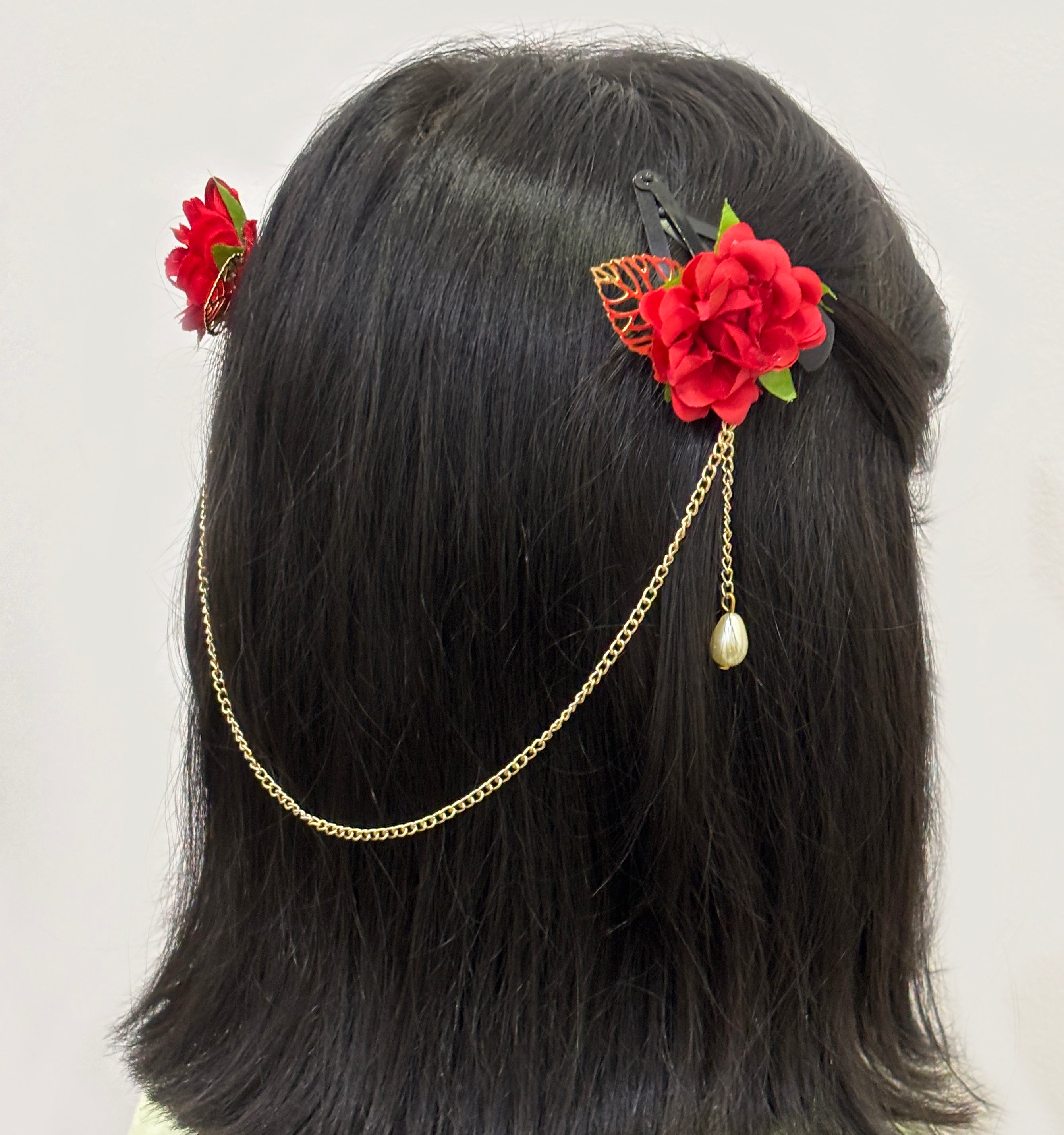 Floral Crown Chain Clips