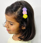 Kids Glam Floral Hair Clips - MultiColor