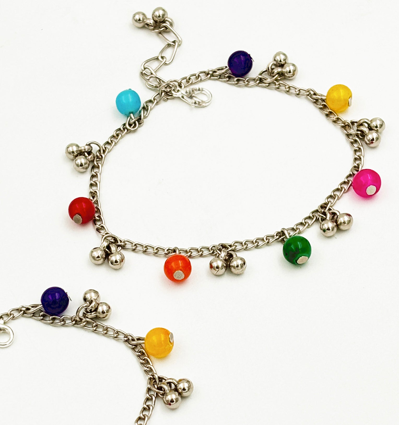 Rangeeli Dangling Beads Detailed Anklets