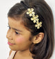 Kids Flower Garden Hairband - Gold