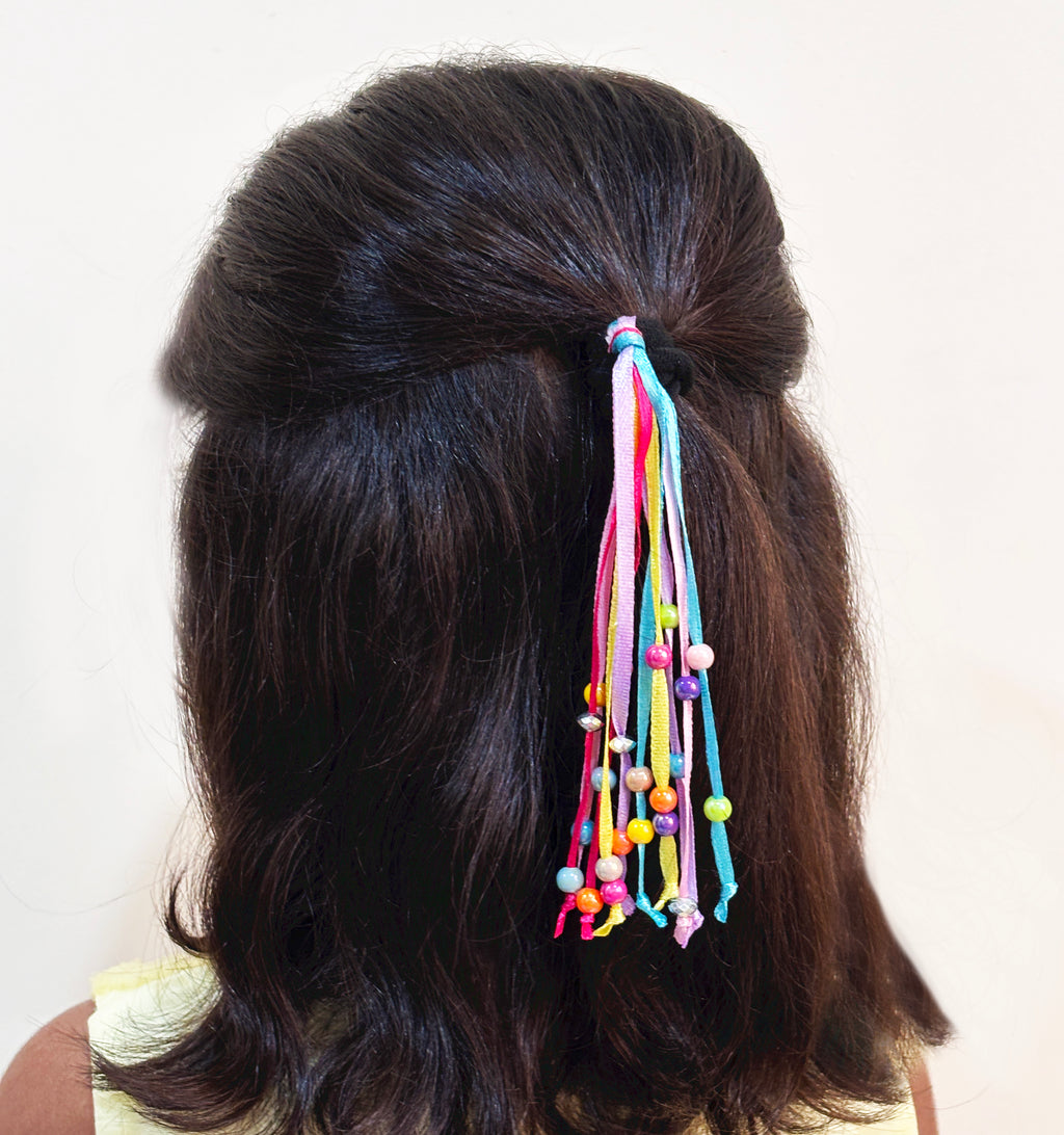 Kids Rainbow Beaded Rubberband