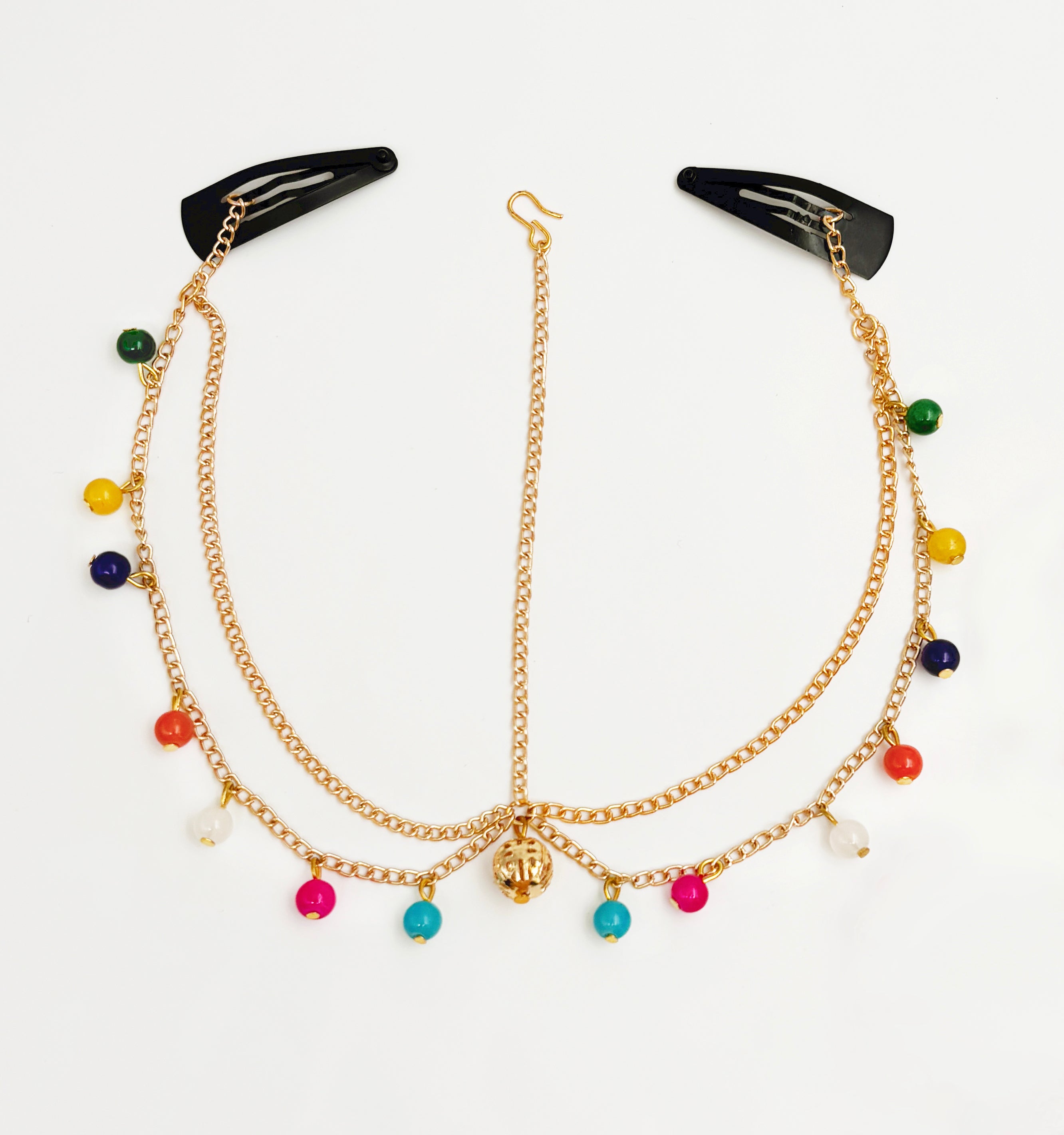 Rangeen Beaded Headchain & Bracelets Set