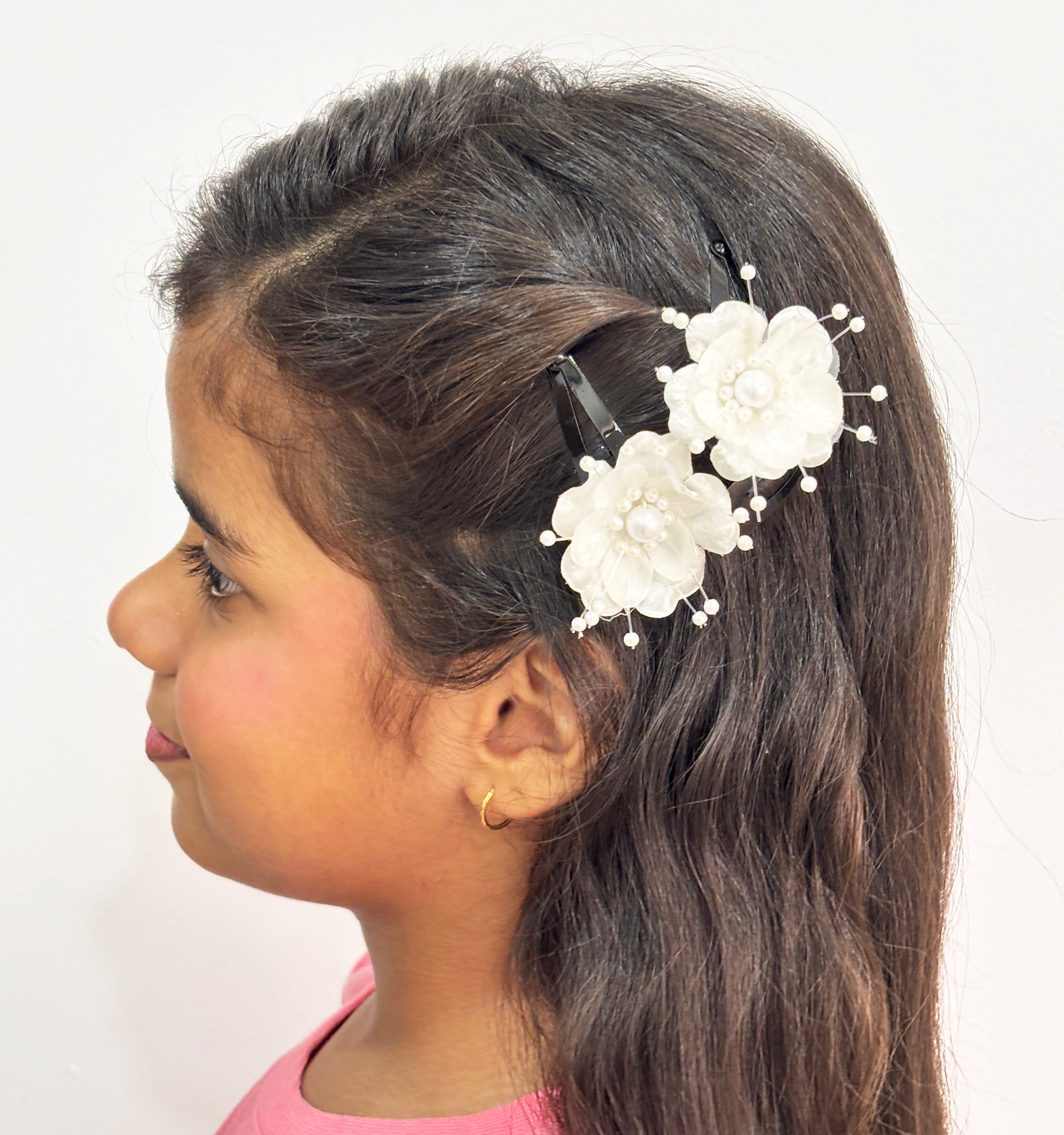 Image of Daisy Pearls Hair Clips