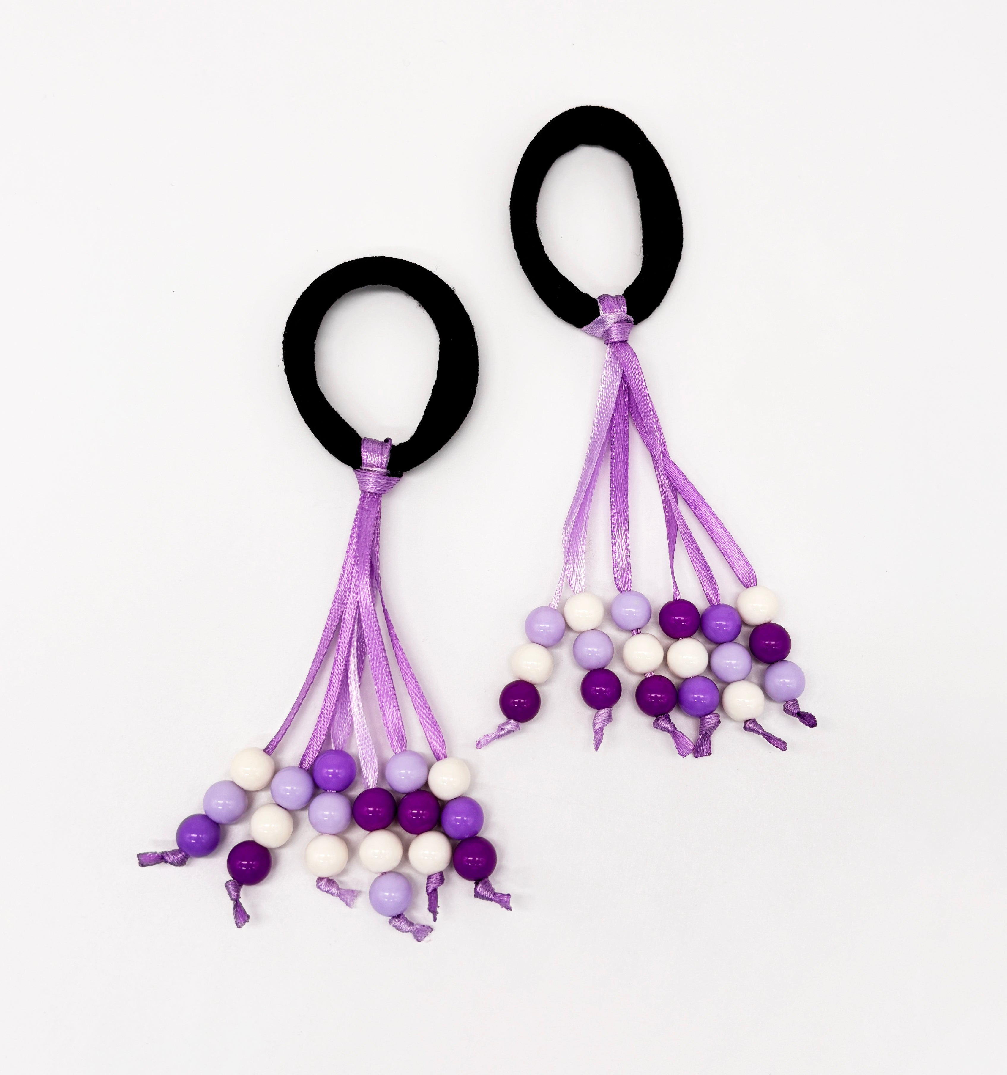 Image of Ribbon Rubberbands & Beaded Bracelet Set